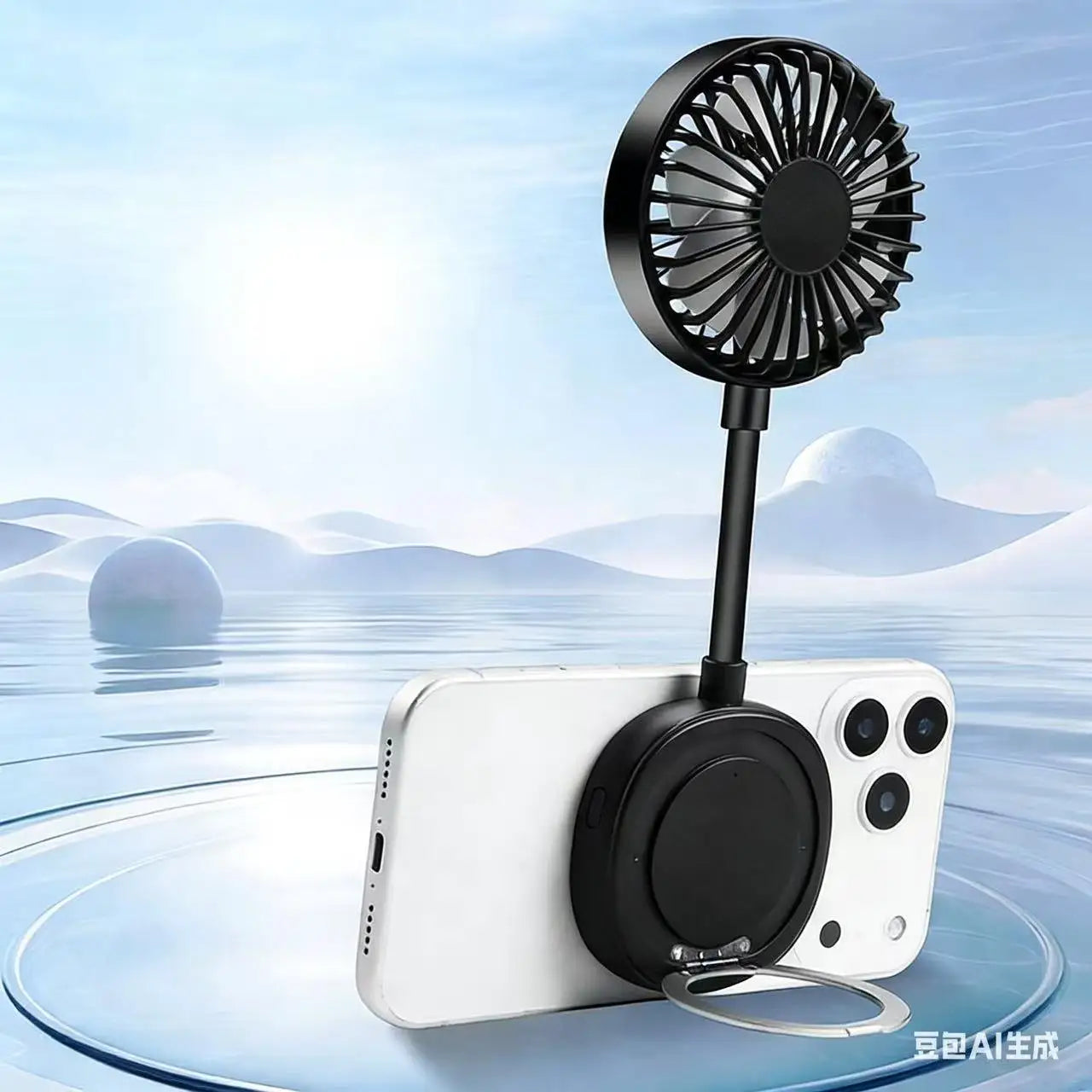 Portable Turbo Cooling Fan – Rechargeable Mini Fan for Travel, Office & Summer Heat