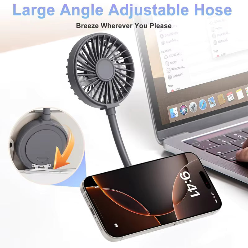 LGS portable rechargeable fan